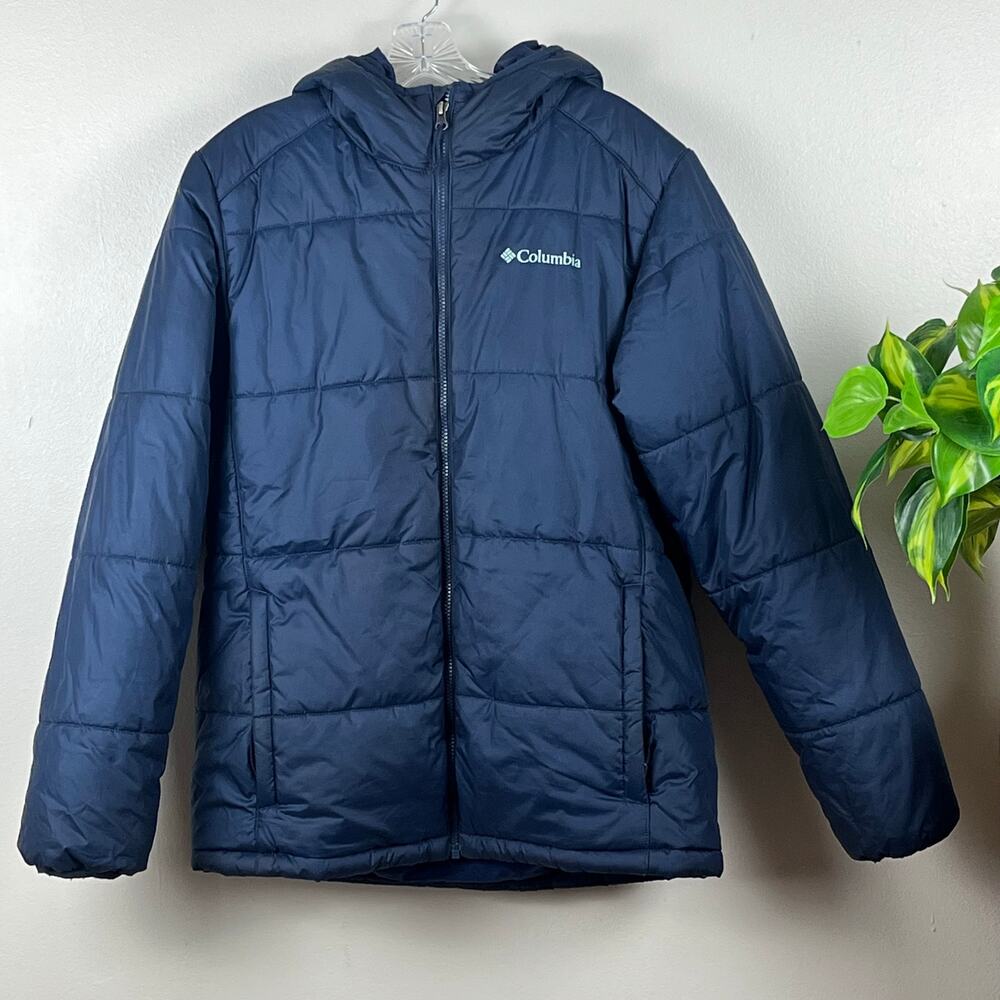 Columbia Men's Navy Blue Puffer Jacket Size Medium